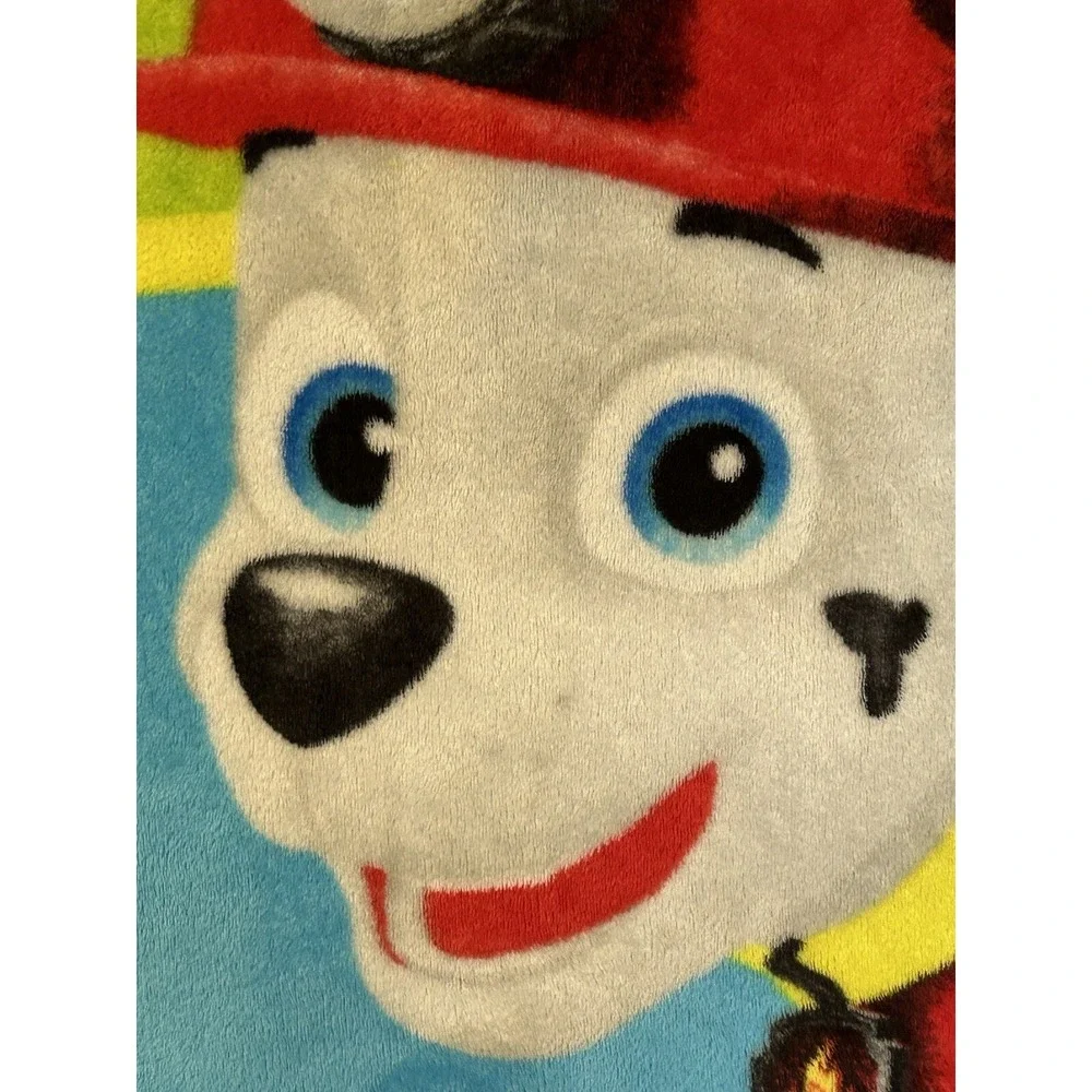 Paw Patrol Plush Blanket Marshall Chase Rubble  Great Job Pups! 2015 Toddler Bed